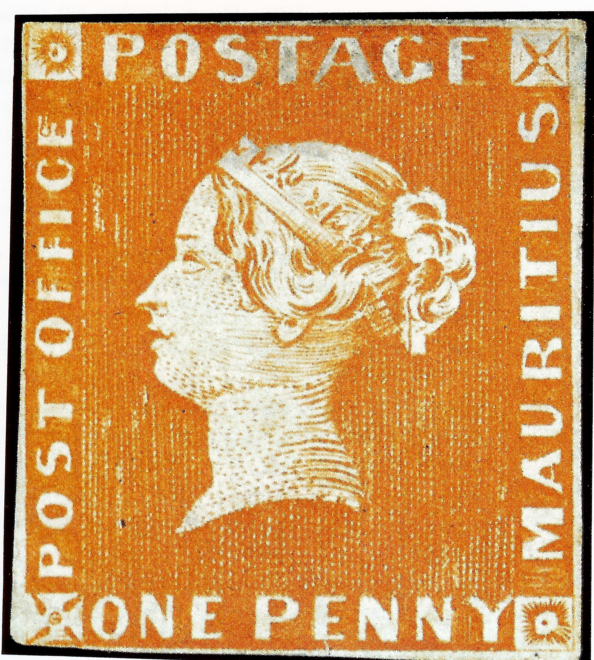 Mauritius Post Office One Penny orange 1847 - eine der seltensten Briefmarken der Welt