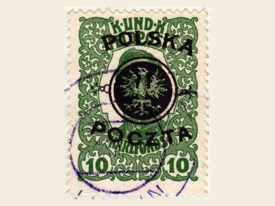 1918 Lublin issue — Austro-Hungarian military post stamp overprinted POCZTA POLSKA